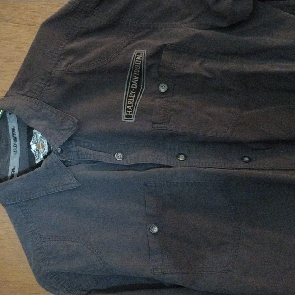 Men's Harley Davidson long sleeve button down shirt size XL